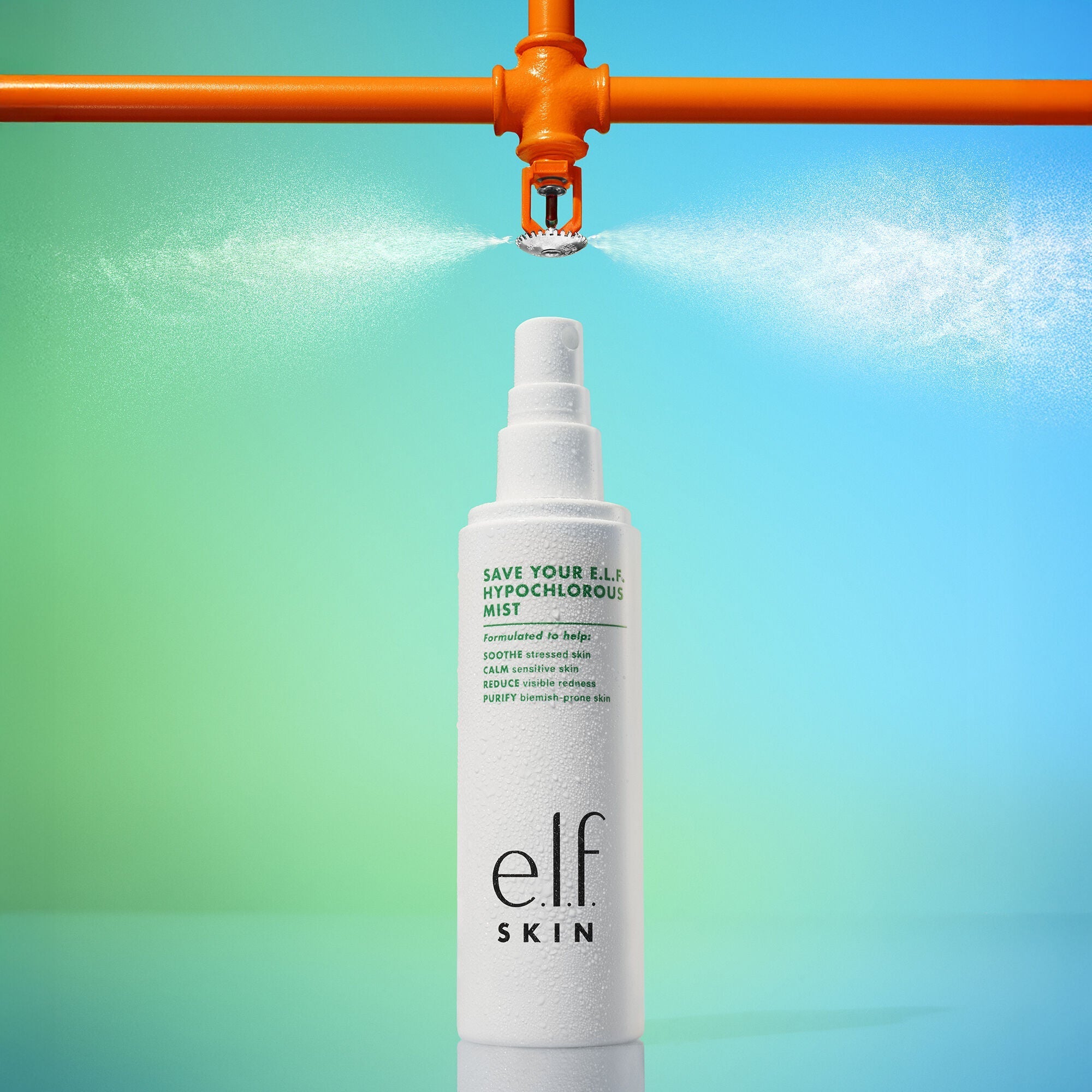 e,l,f, Hypochlorous Mist is safe for use on eczema, sensitive, and blemish-prone skin