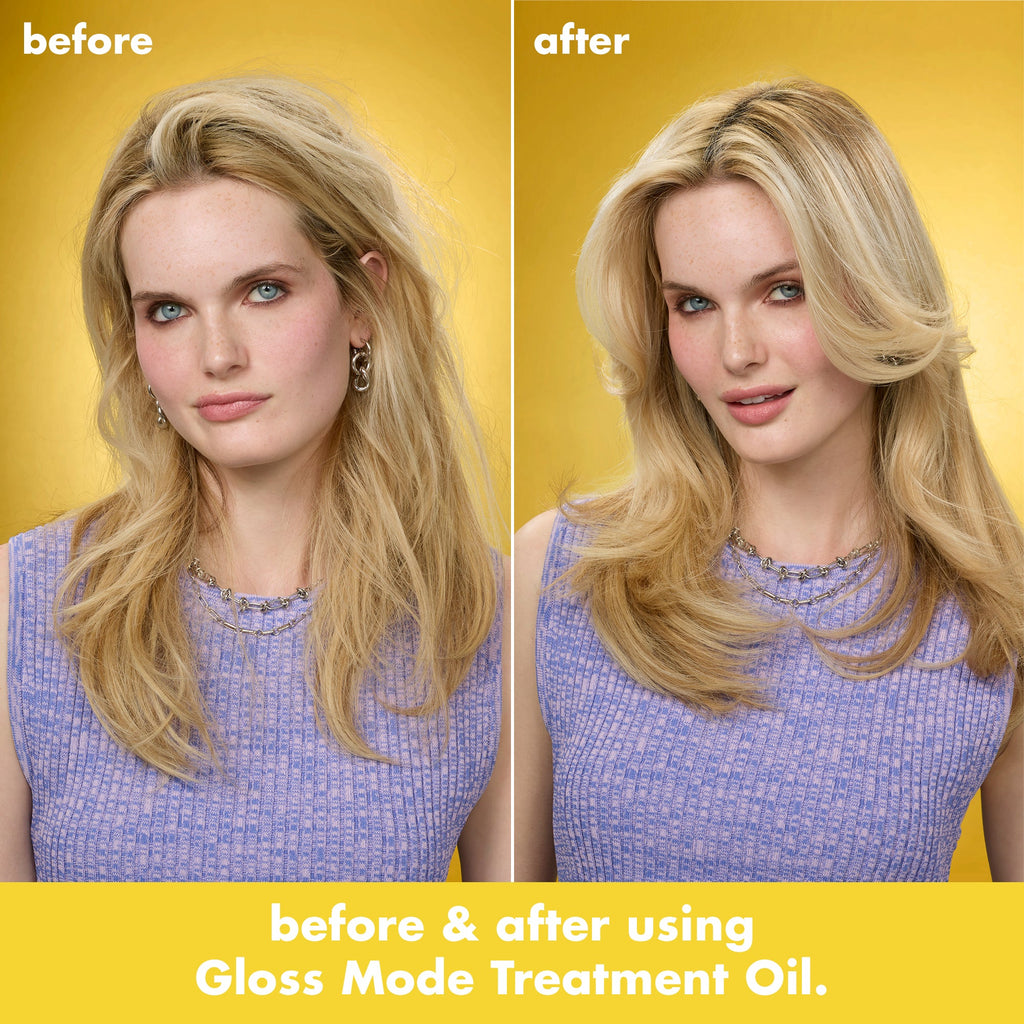 Smooth Hair After Using Gloss Mode Treatment Oil