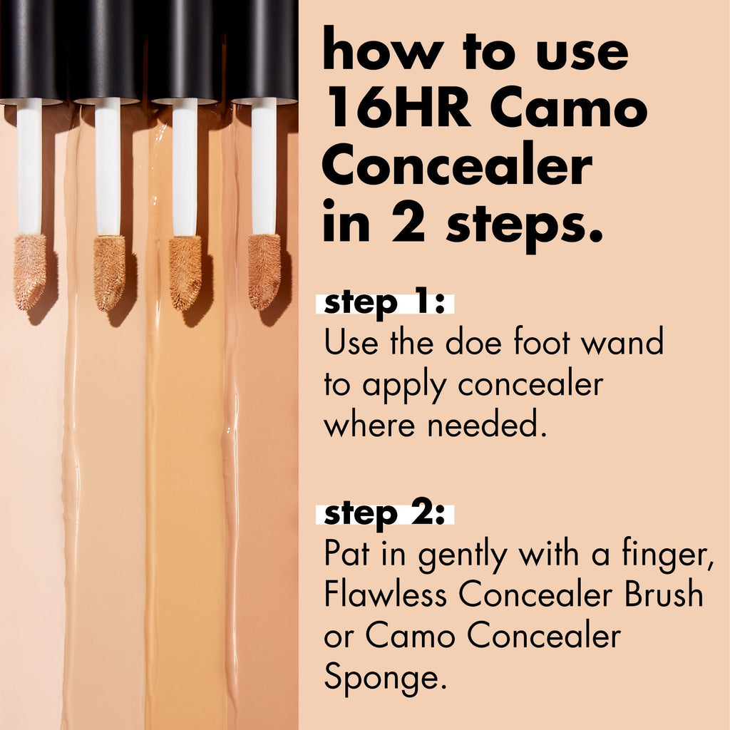 How to apply 16HR Camo Concealer in 2 steps