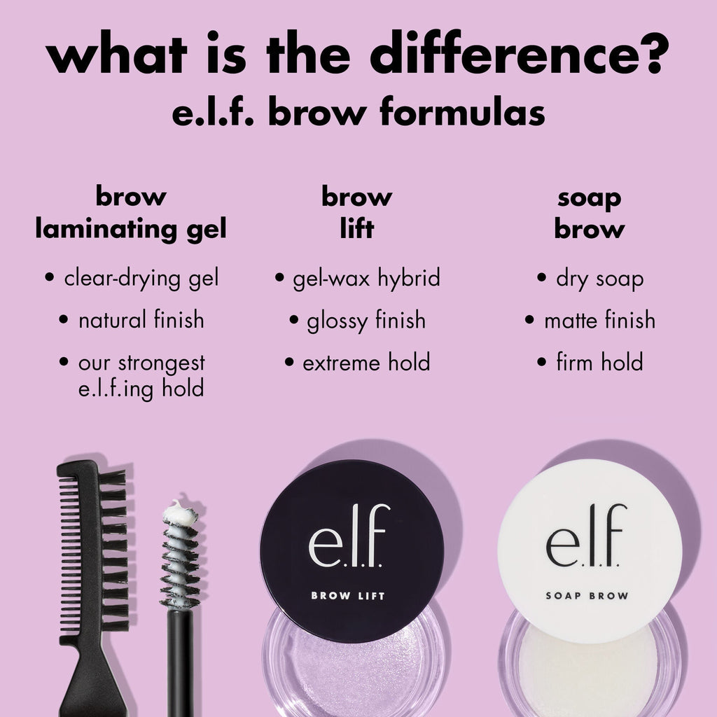 e.l.f. Brow Makeup Formulas Comparison Chart