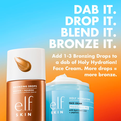 Combine Bronzing Drops with Face Cream