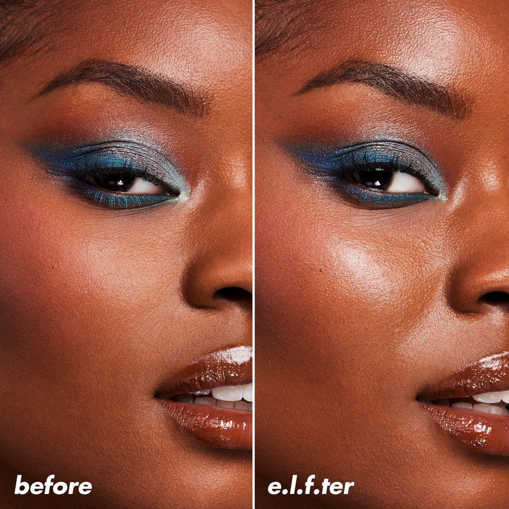 Before and After Applying Dewy Setting Spray