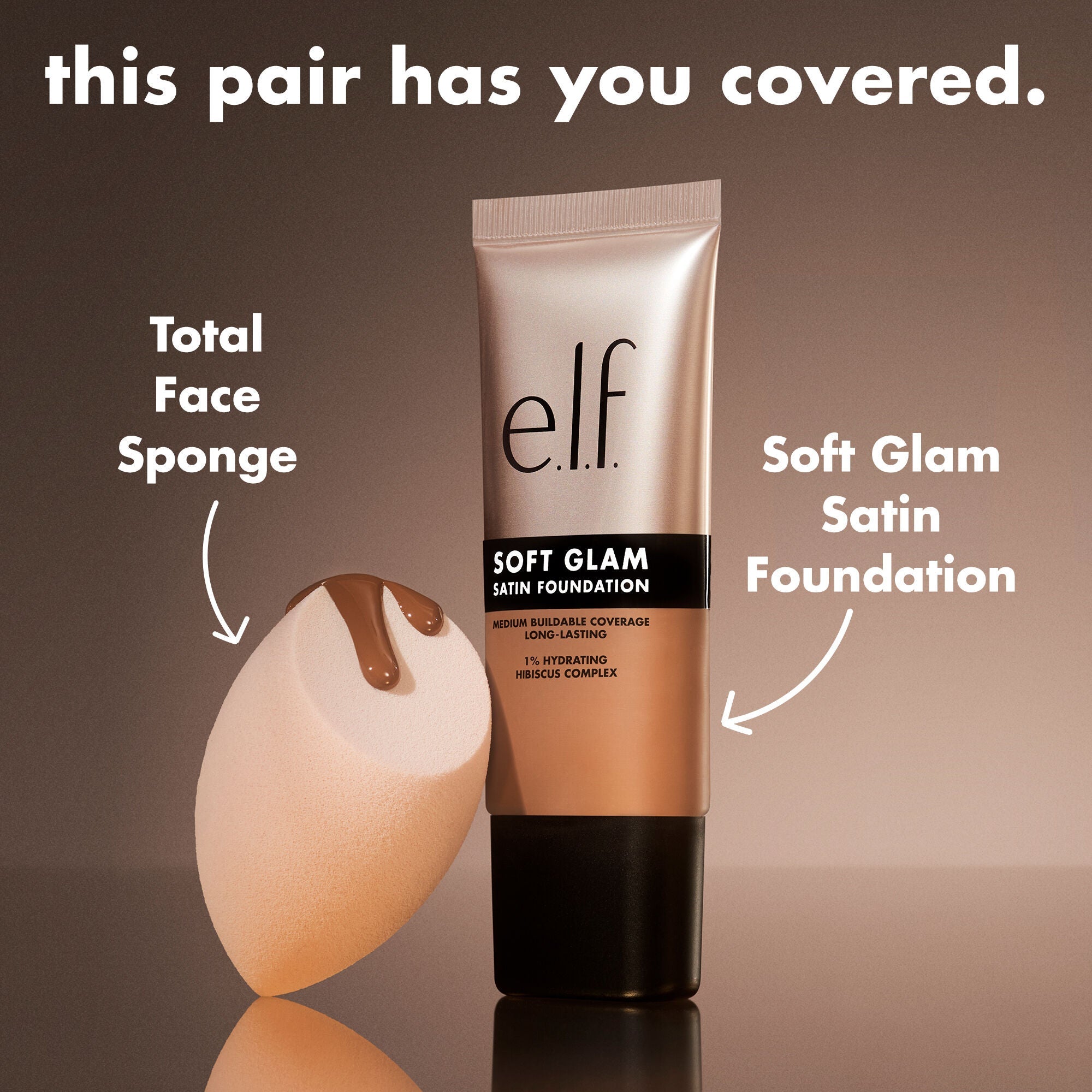 Pair Soft Glam Foundation with Total Face Sponge