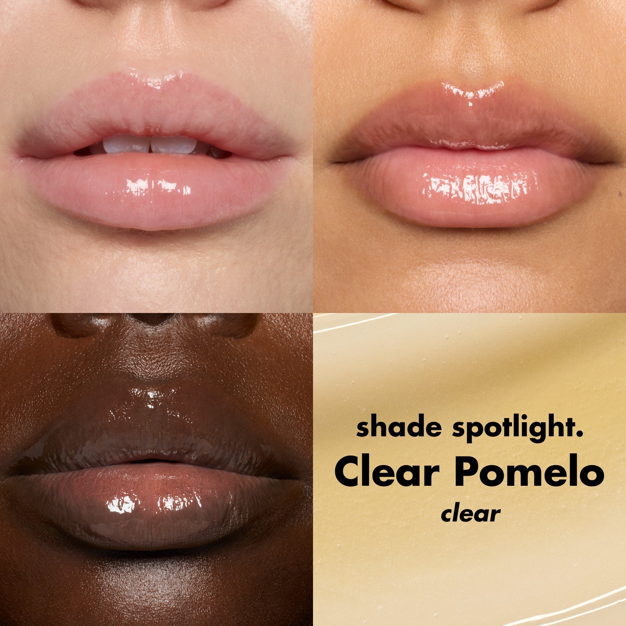 Shade Spotlight on Different Skin Tones: Clear Pomelo