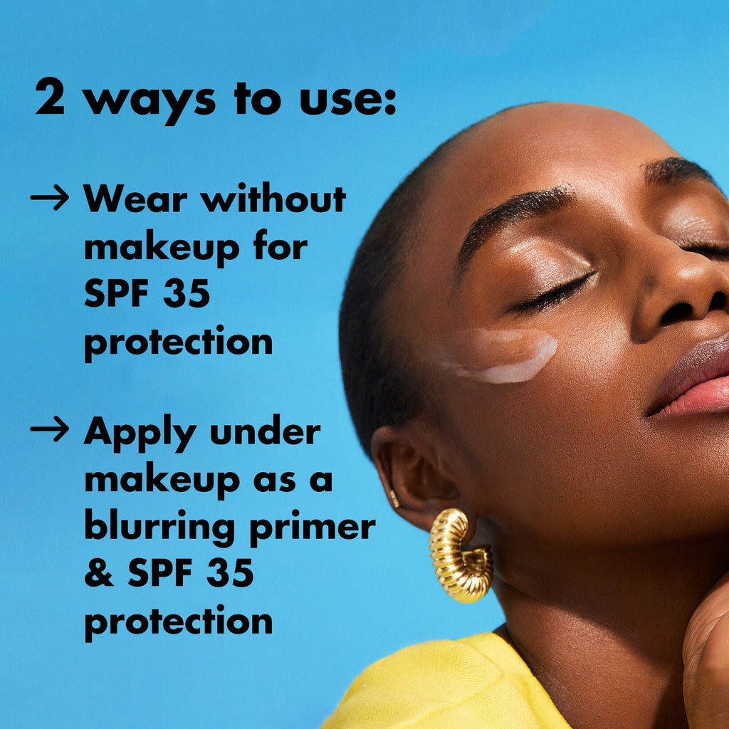 Use as a Clear Sunscreen with SPF and as Makeup Primer