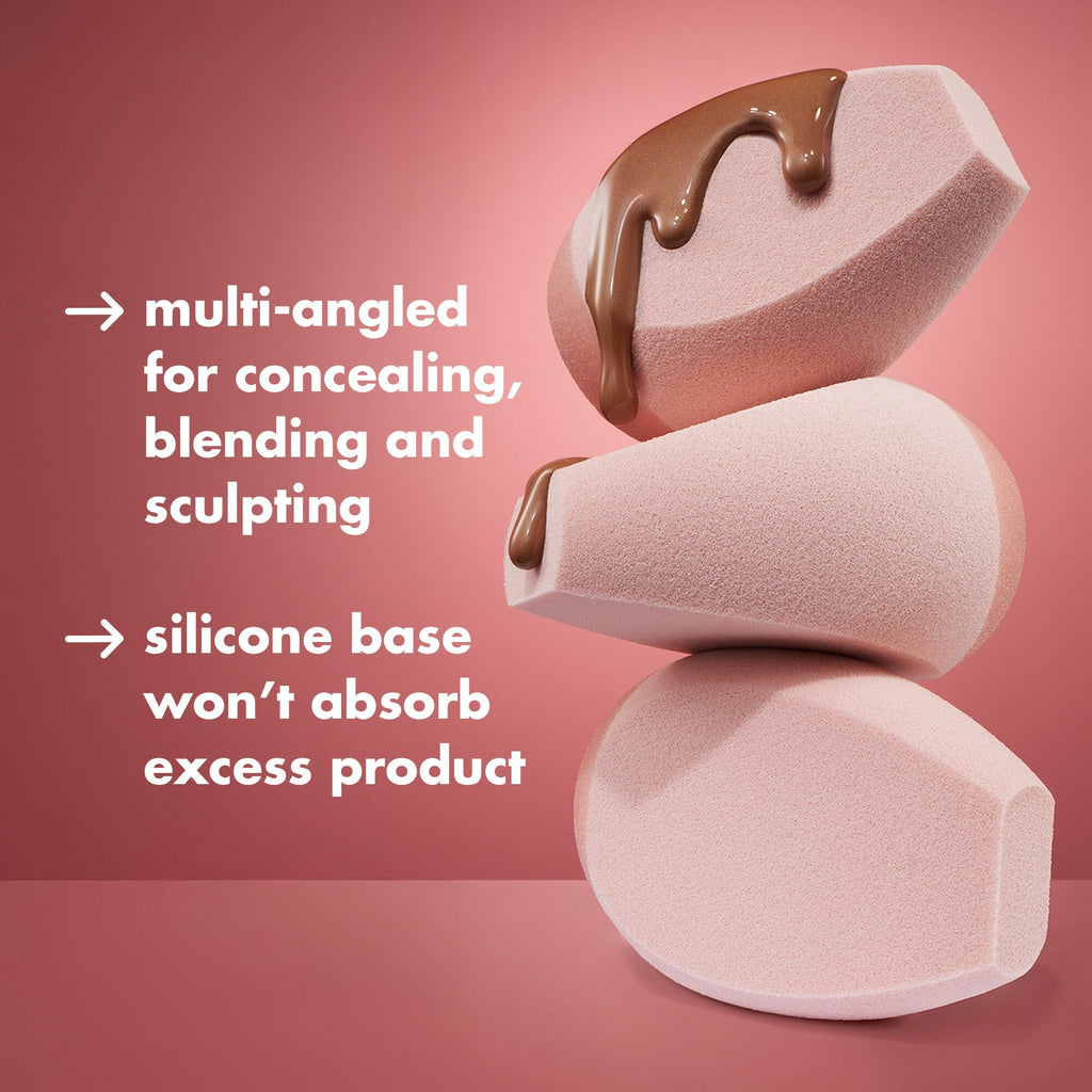 Halo Glow Angled Silicone Face Sponge