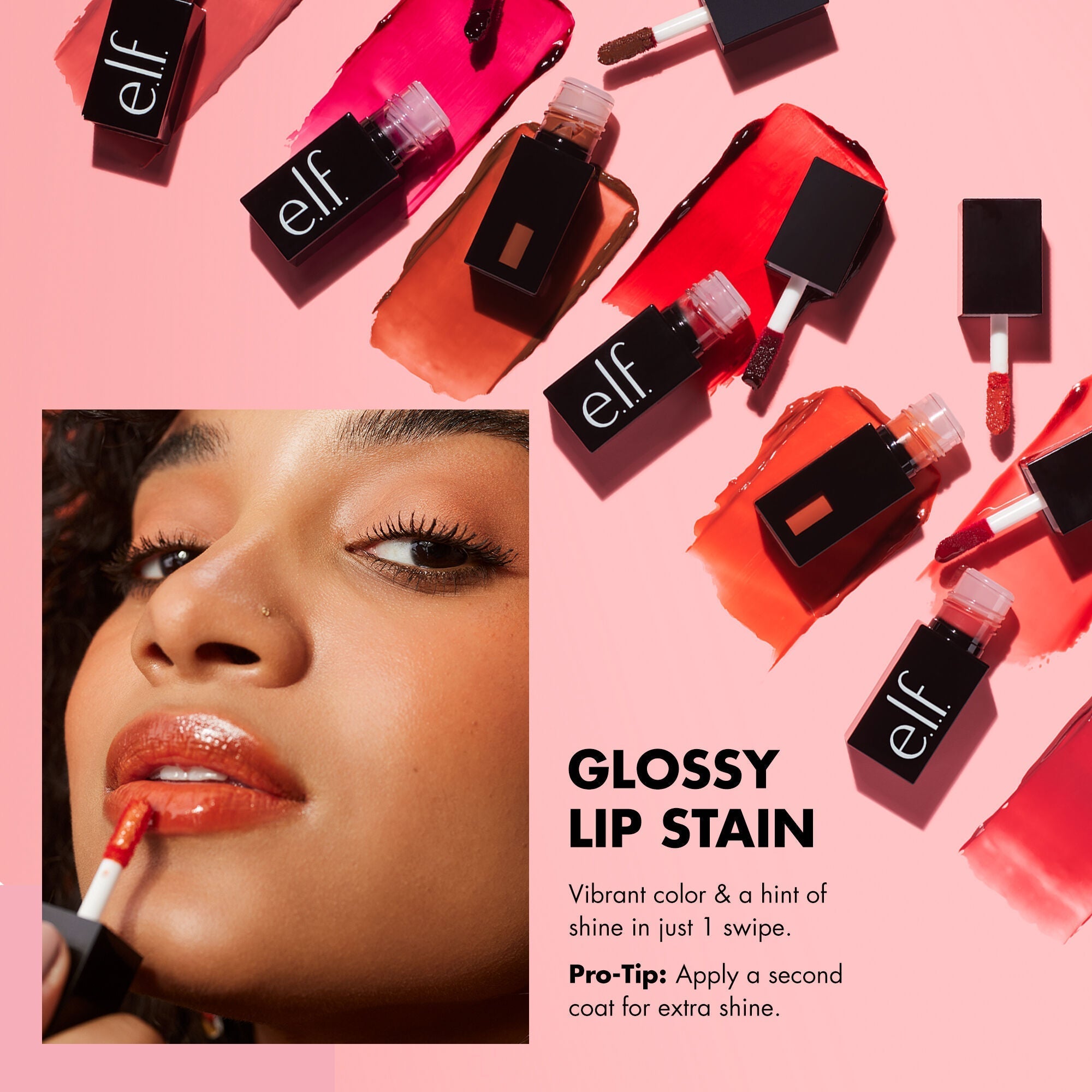 e.l.f.'s Lip Stain - Vibrant Color with a Hint of Shine in 1 Swipe