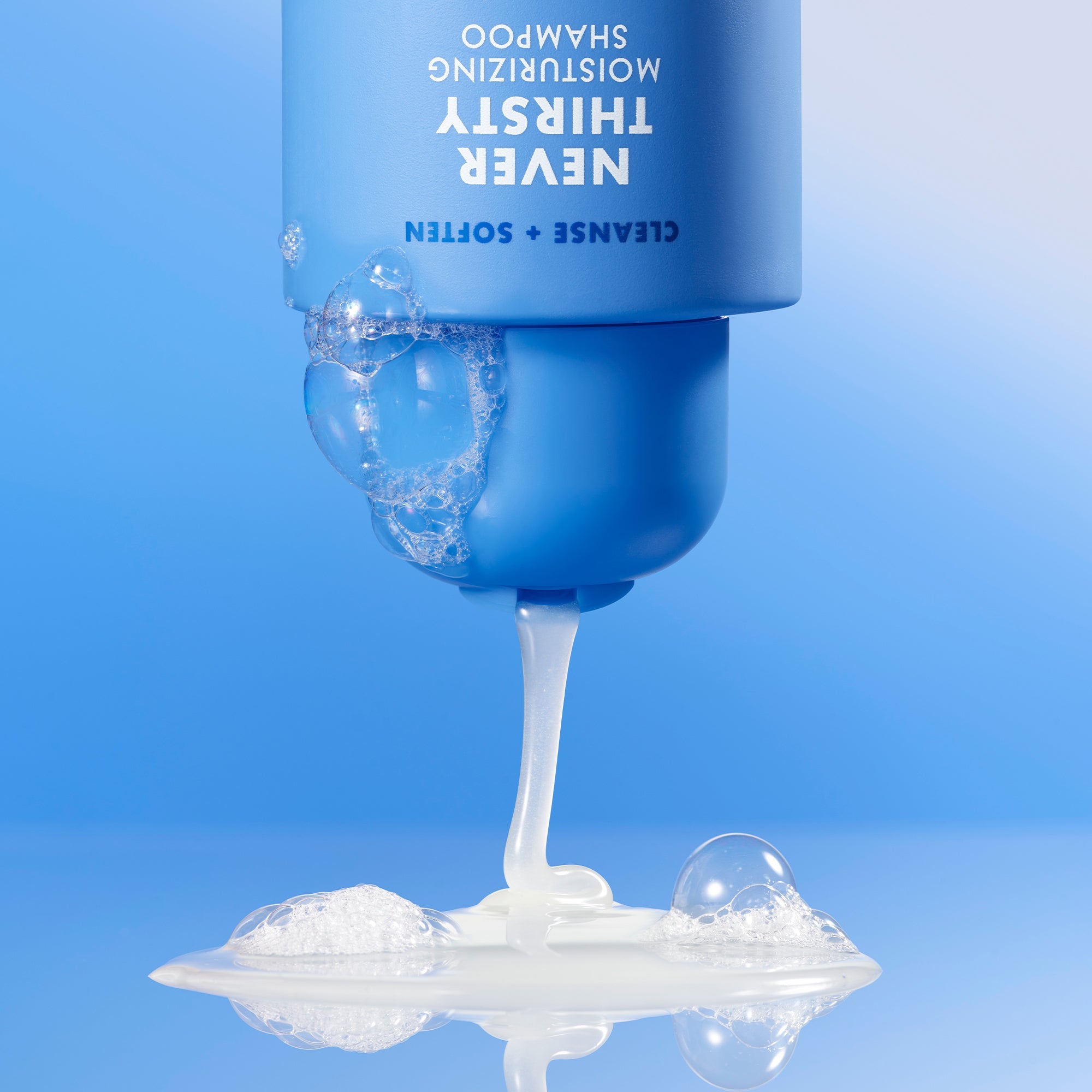 Never Thirsty Moisturizing Shampoo luxurious texture