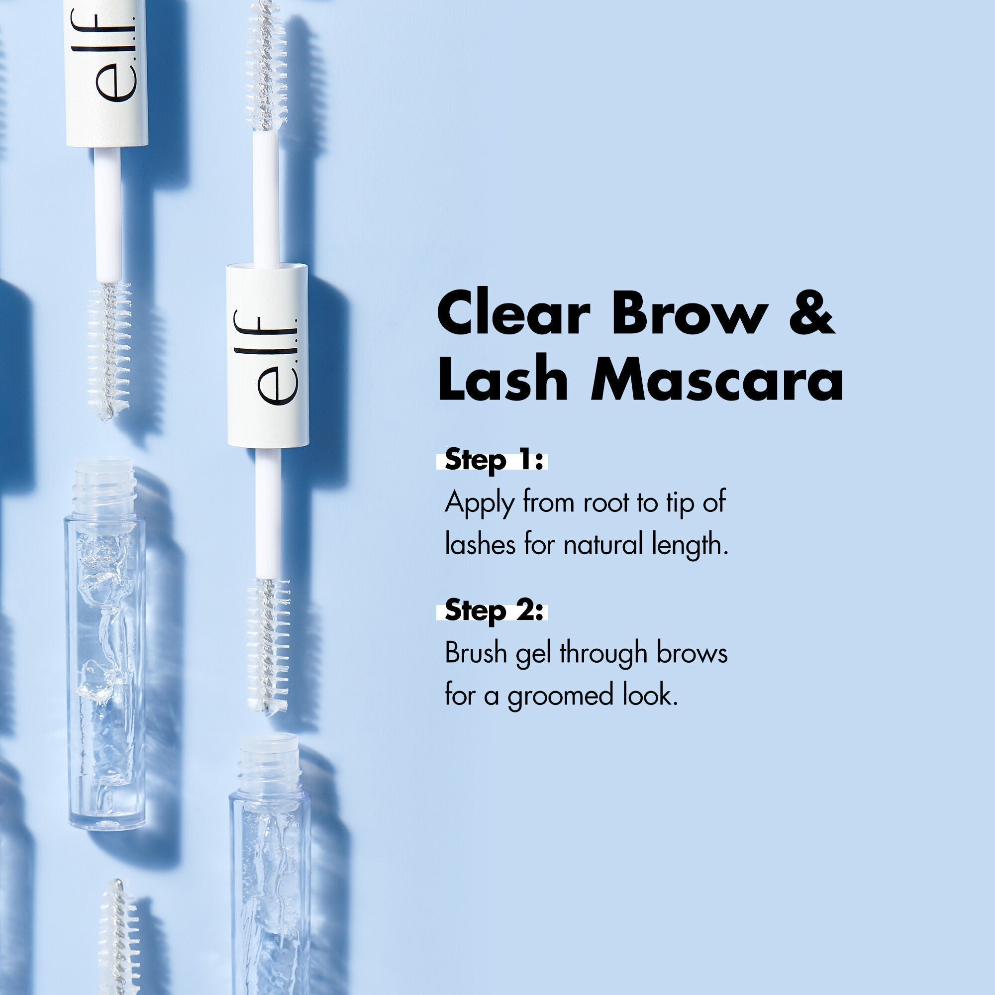 Two Steps to Apply Clear Gel to Your Lashes and Brows
