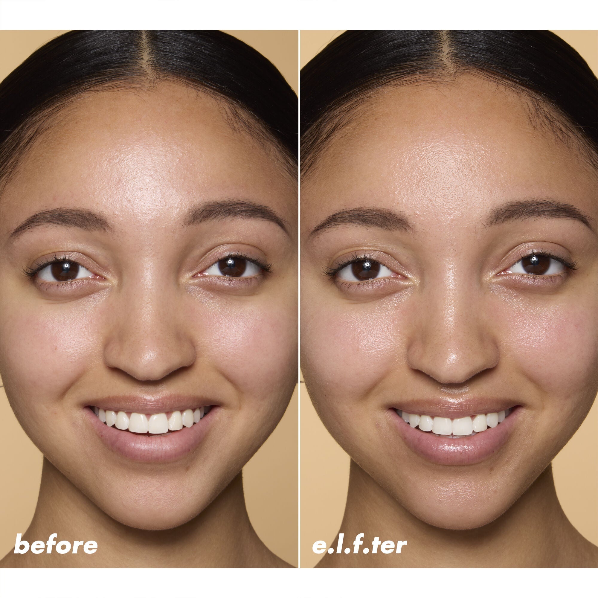 Before and After Using Thirst Burst Dew-o Hydrating Skincare Kit