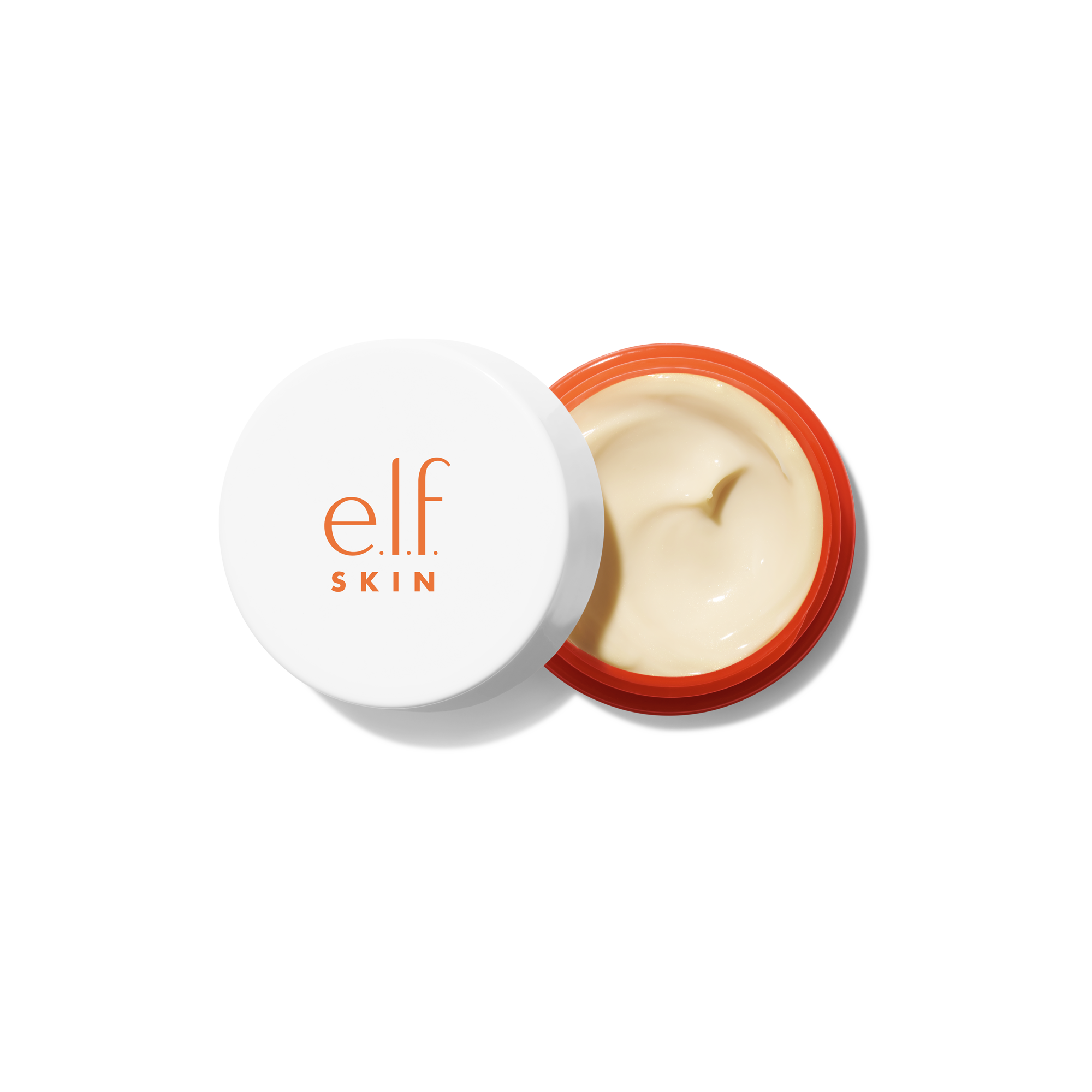 Open jar of e.l.f. Bright + Brew-Tiful Under Eye Cream