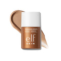 e.l.f. Skin bronzing drops in the shade fair gold with a swatch on a white background
