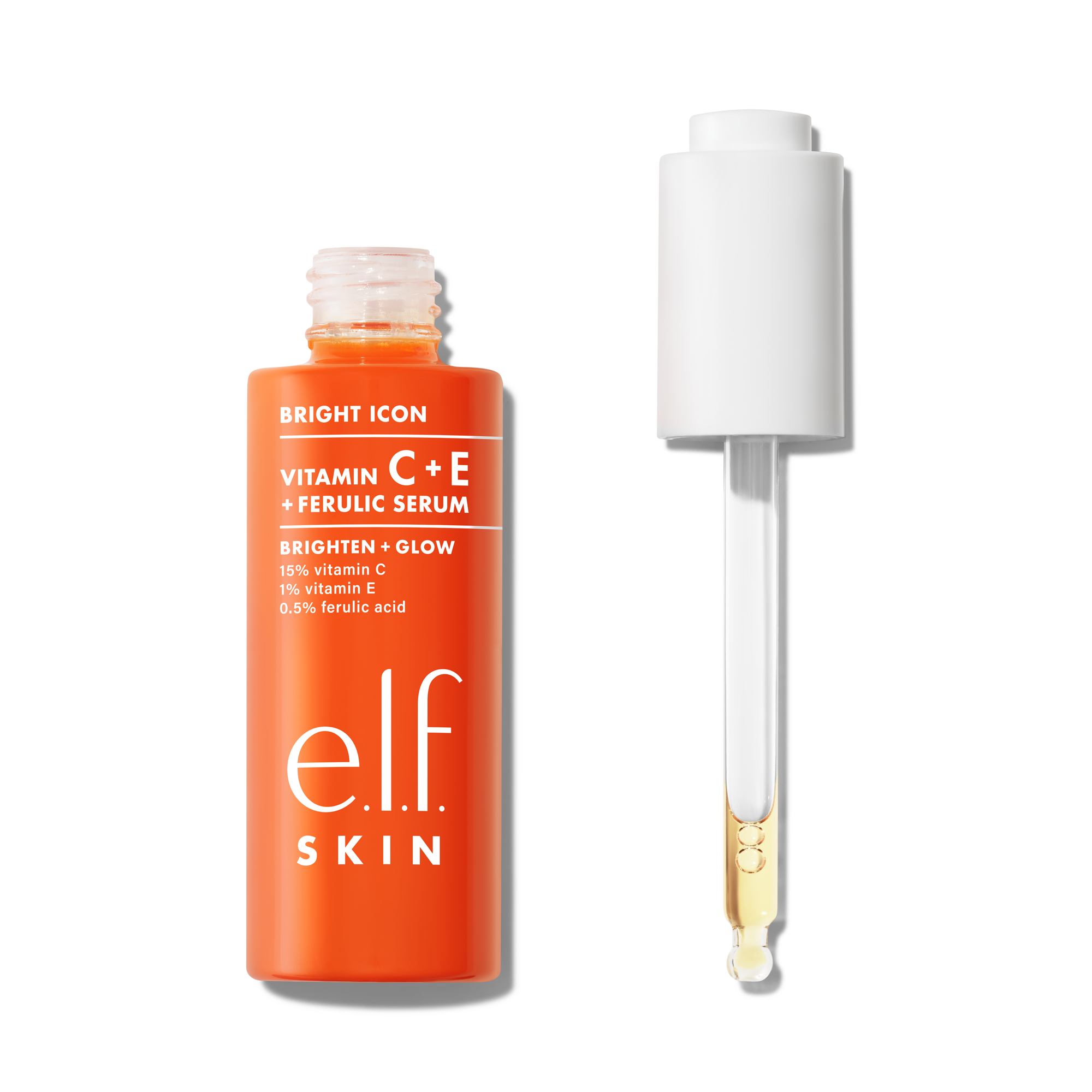 e.l.f. Skin Vitamin C+E + Ferulic Serum with dropper