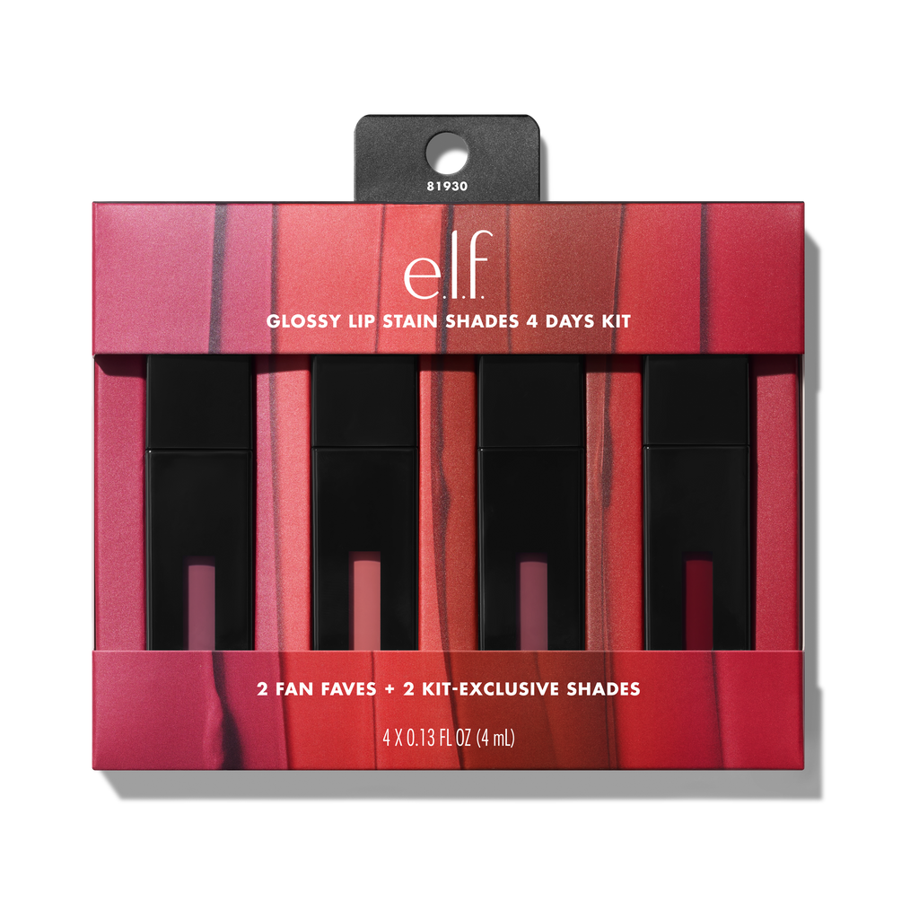 e.l.f. Glossy Lip Stain 4 Days Lip Kit