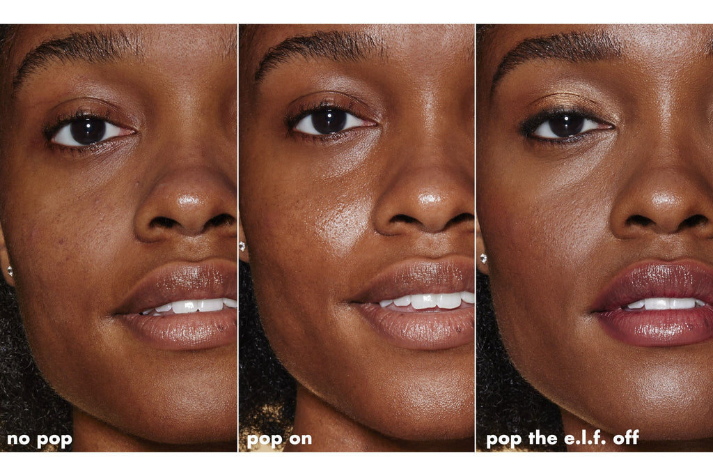 Before and After Applying Jelly Pop Primer
