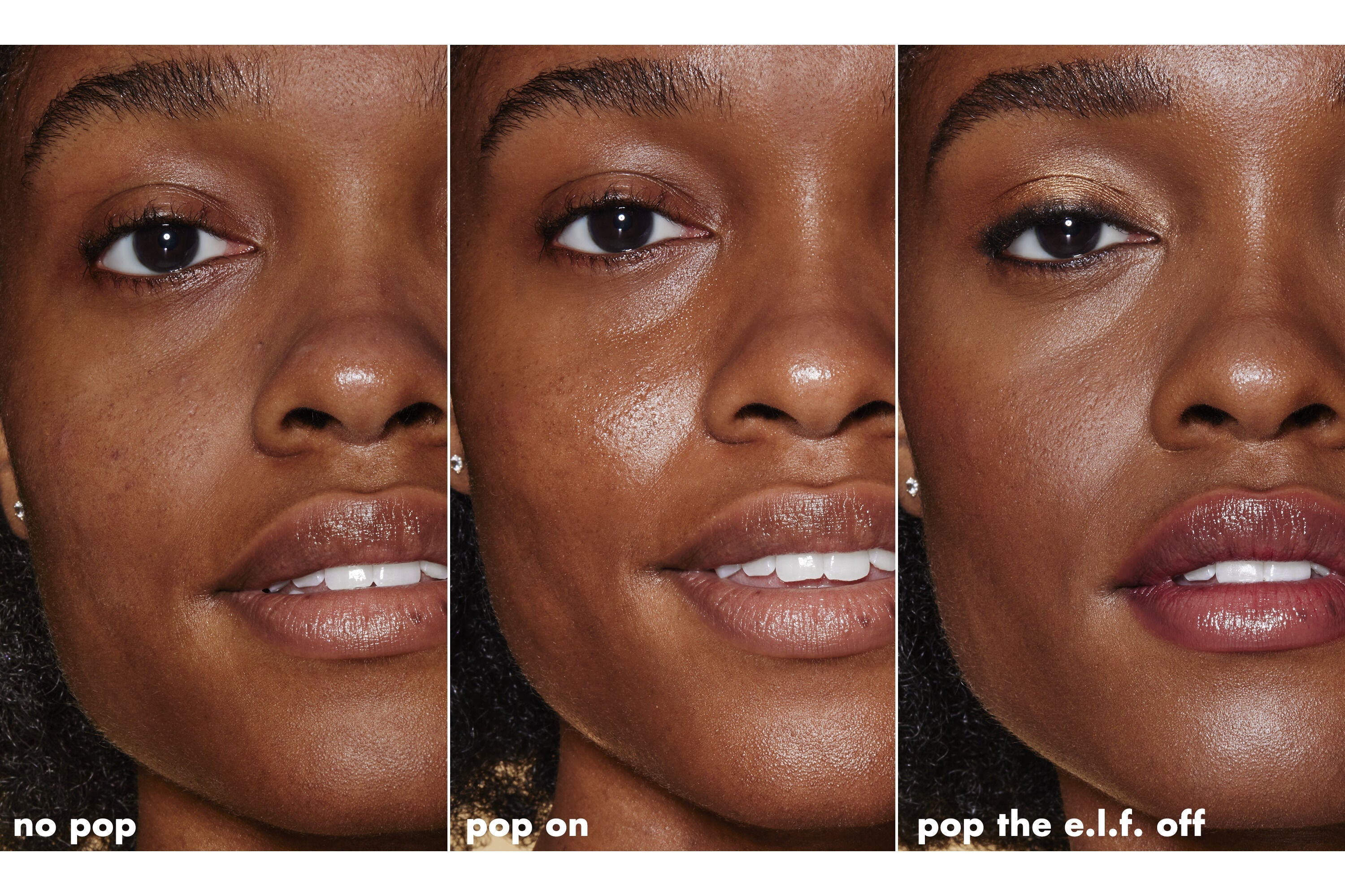 Before and After Applying Jelly Pop Primer