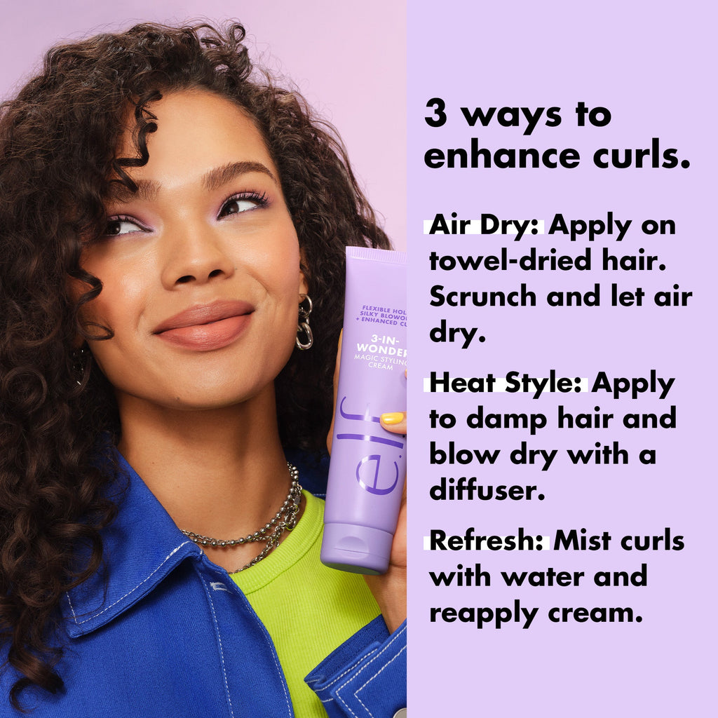 3 Ways to Enhance Curls: Air Dry, Heat Style and Refresh