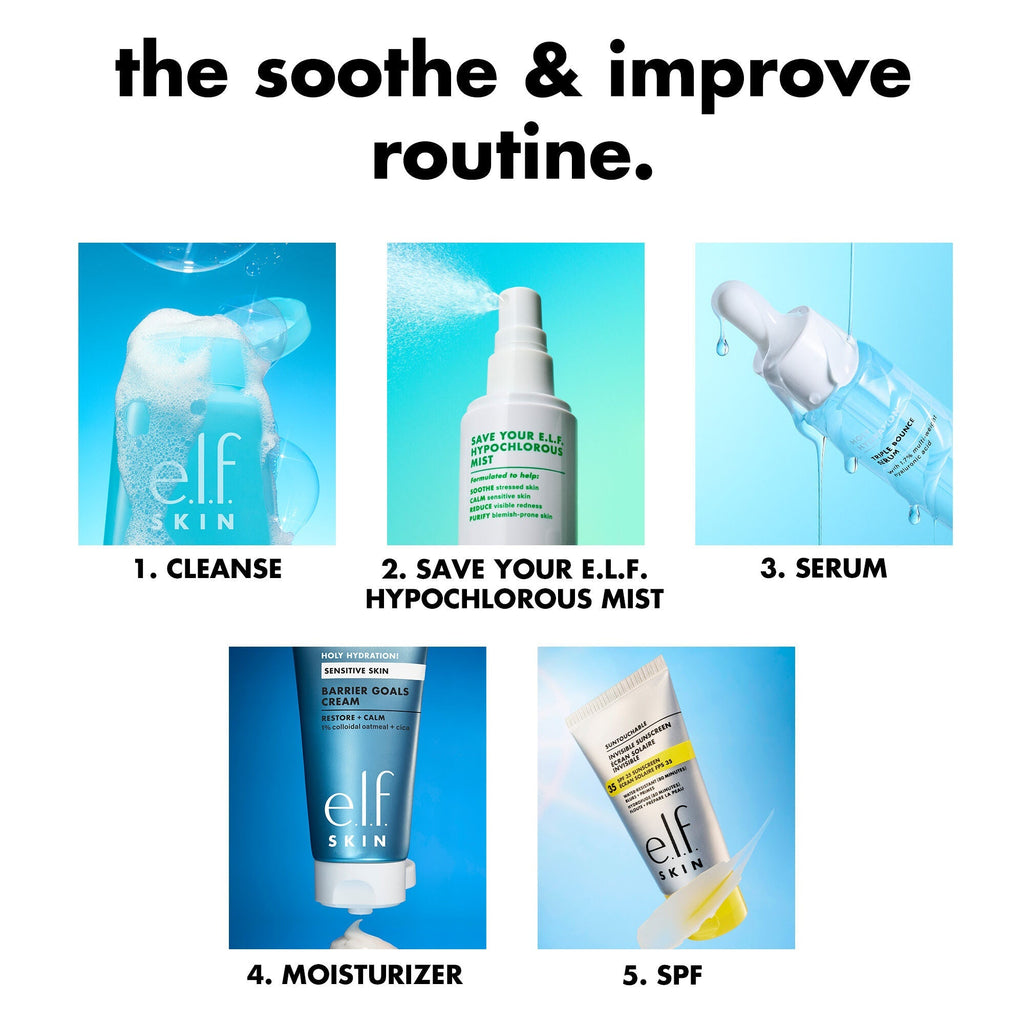 Include e.l.f. Hypochlorous Mist in Your Skincare Routine.