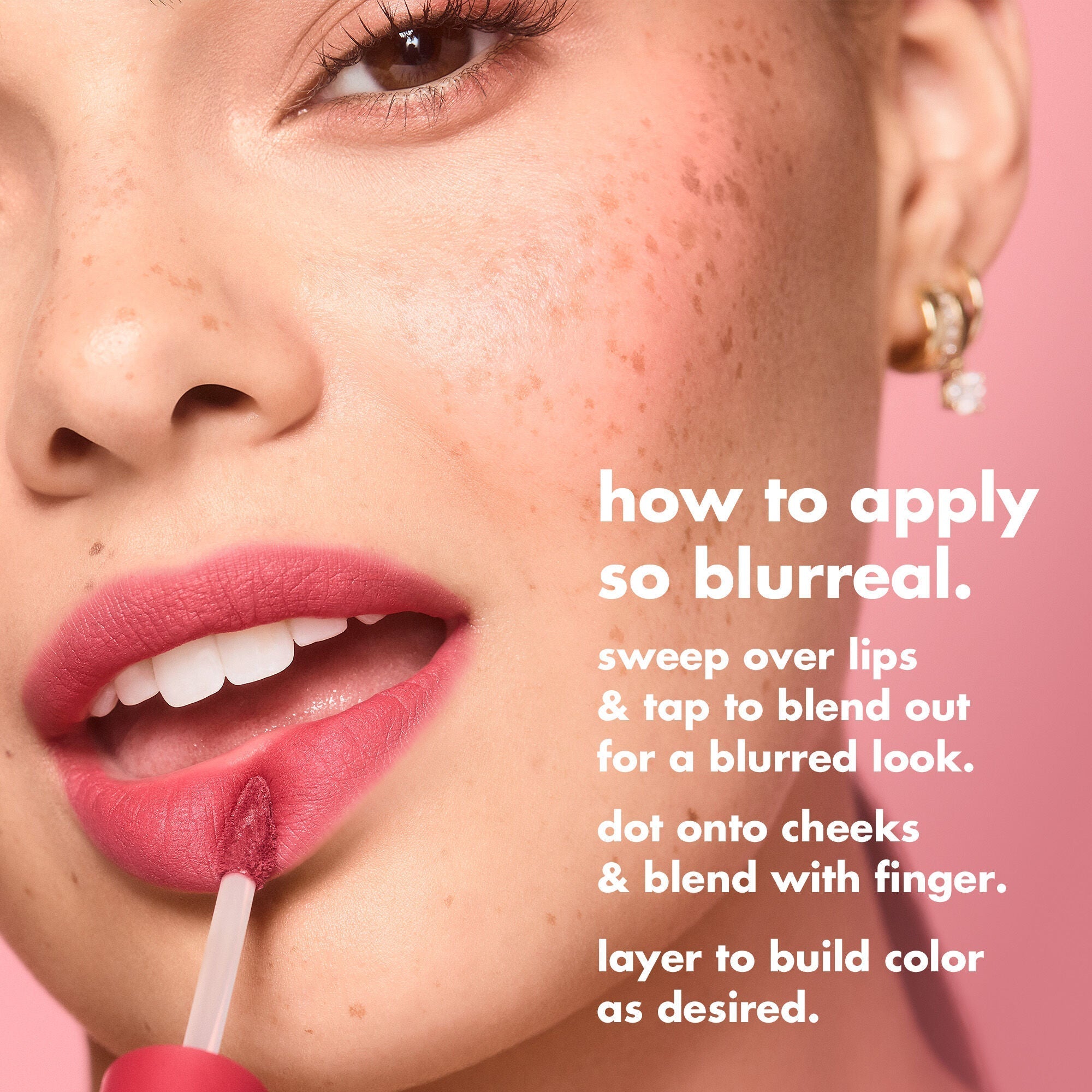 How to Apply So Blurreal Lip & Cheek Whip on Lips and Cheeks
