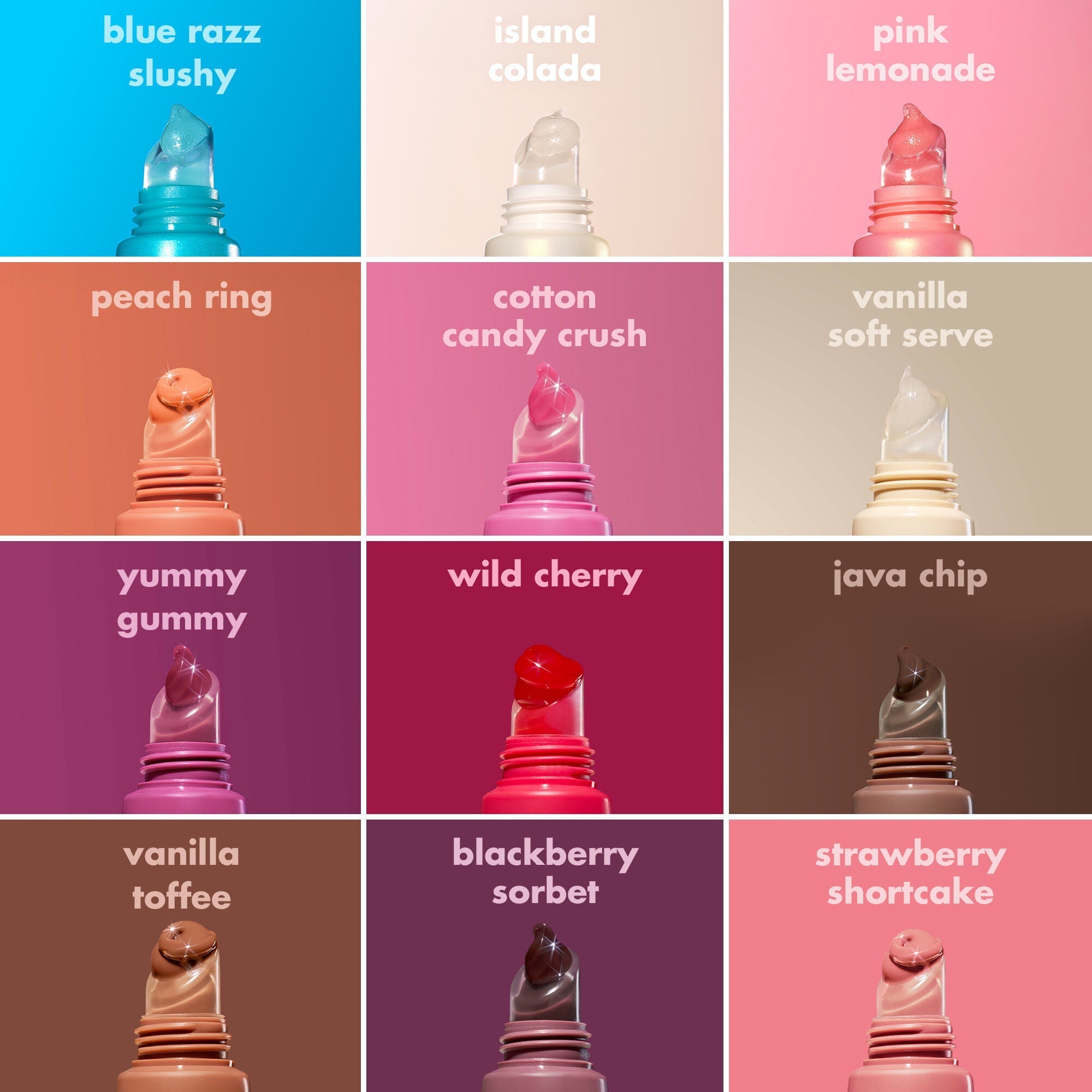 Glow Reiver Lip Balm Shade Chart on Different Skin Tones