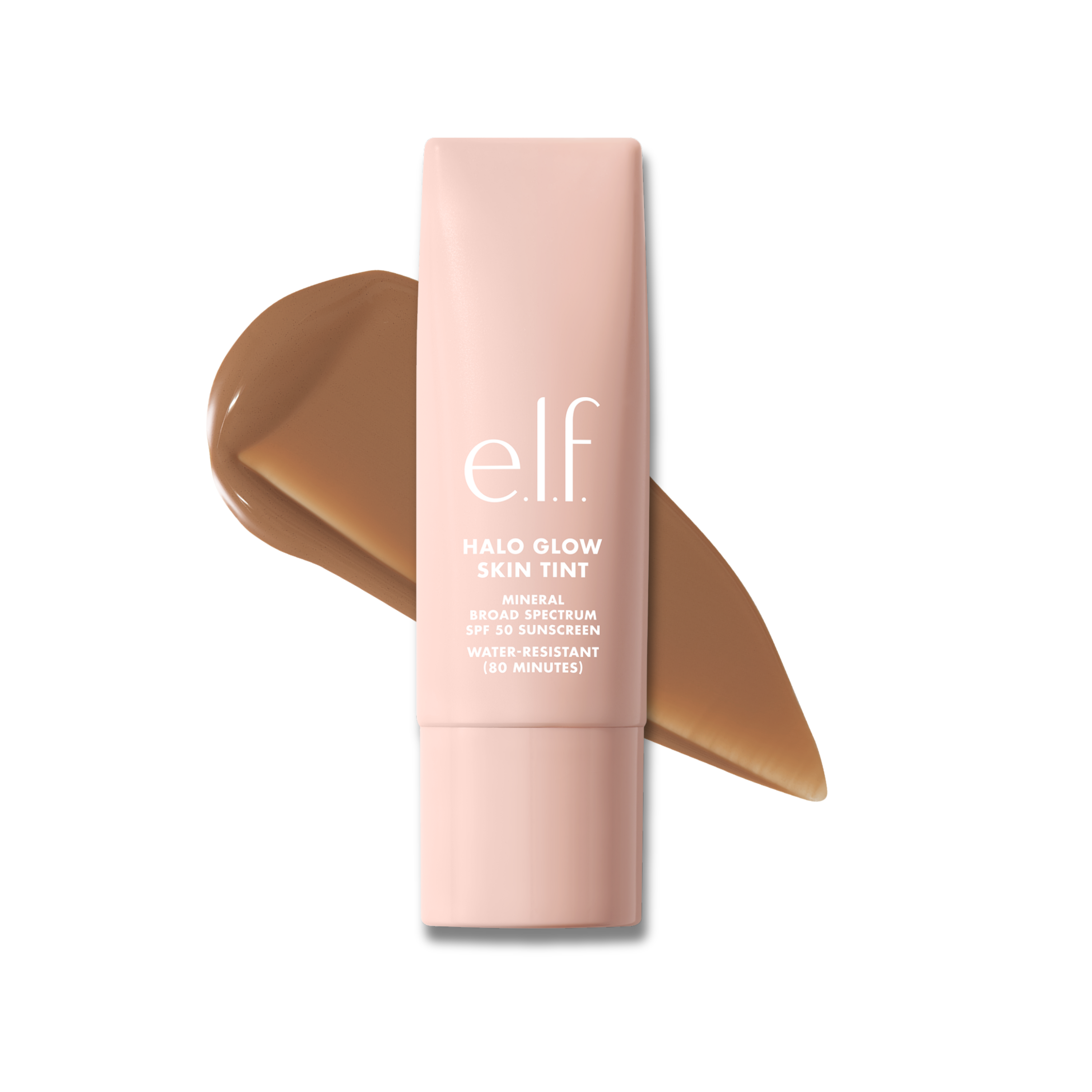 e.l.f. Halo Glow Skin Tint SPF 50 + 12 Tan Cool, Water Resistant
