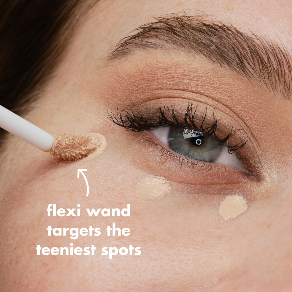 Flexible wand applicator targets the smallest spots especially under the eye
