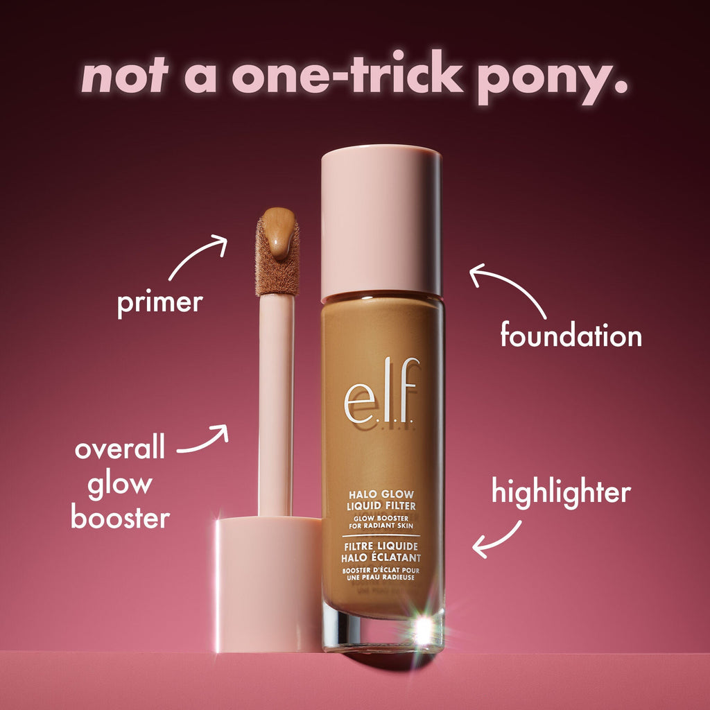 Halo Glow Liquid Filter is a Primer, Foundation, Highlighter and Overall Glow Booster All In One